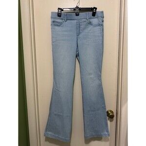 SPANX RETRO LIGHTWASH FLAIR  JEANS xlpetite nwot